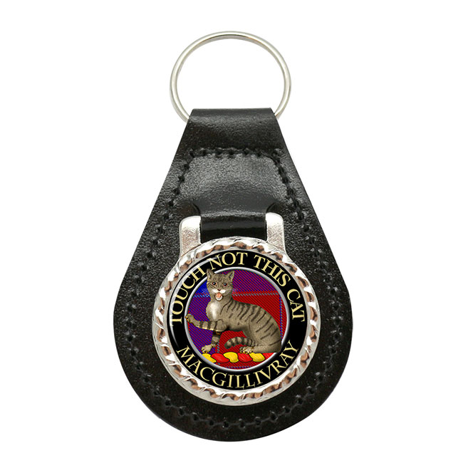 Macgillivray Scottish Clan Crest Leather Key Fob