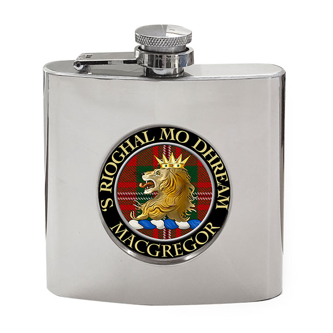Macgregor Scottish Clan Crest Hip Flask