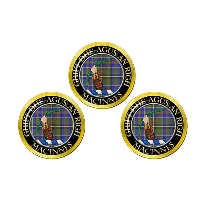 Macinnes Scottish Clan Crest Golf Ball Markers