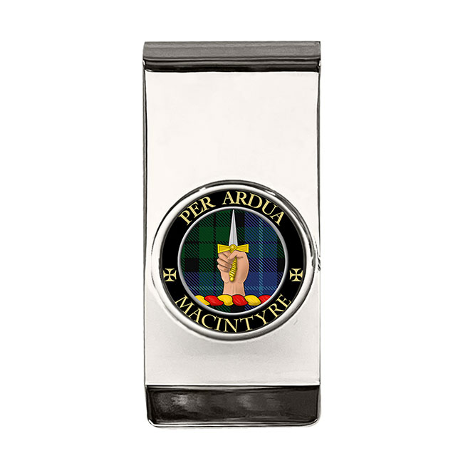 Macintyre Scottish Clan Crest Money Clip