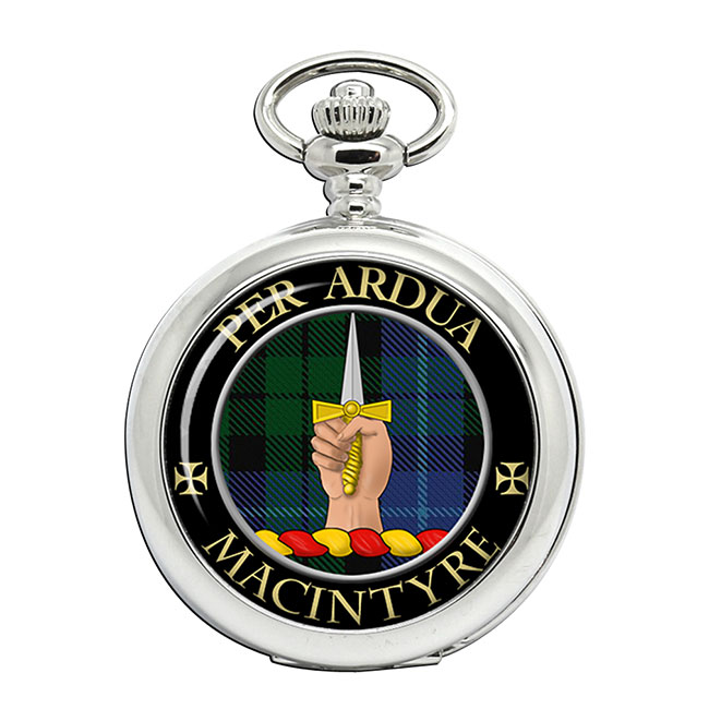 Macintyre Scottish Clan Crest Pocket Watch