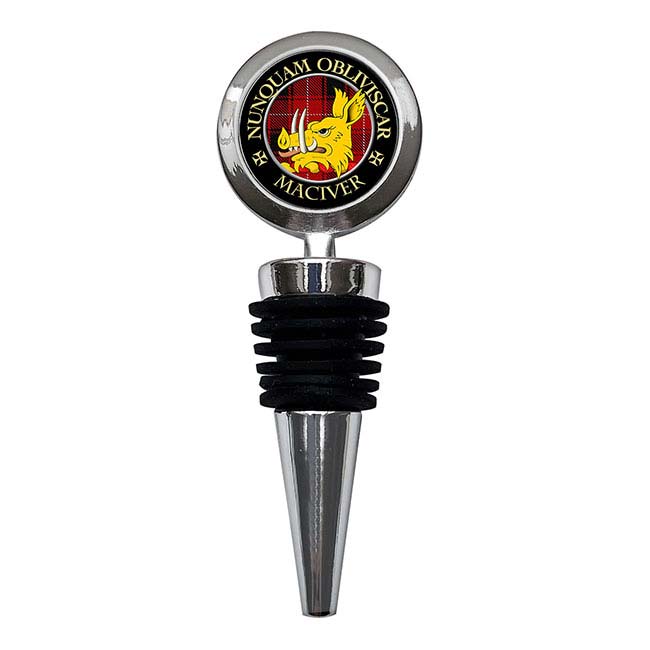 Maciver Scottish Clan Crest Bottle Stopper