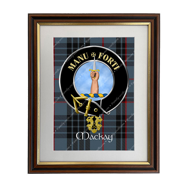 Mackay Scottish Clan Crest Framed Print