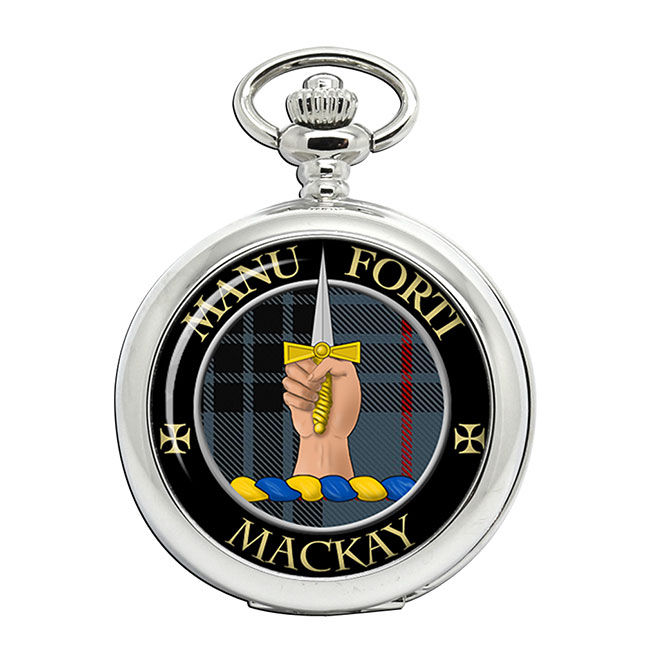 Mackay Scottish Clan Crest Pocket Watch