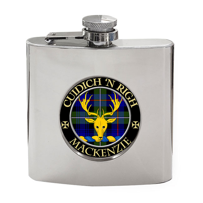 Mackenzie of Kintail Scottish Clan Crest Hip Flask