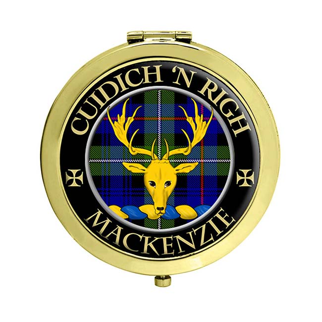 Mackenzie of Kintail Scottish Clan Crest Compact Mirror Family Crests