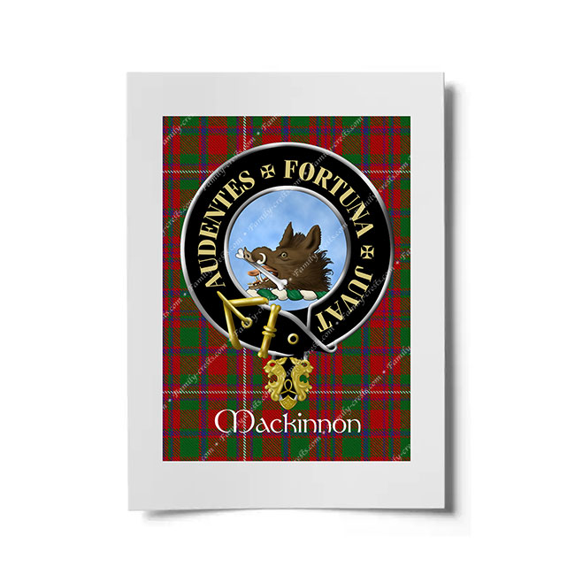 Mackinnon Scottish Clan Crest Ready to Frame Print