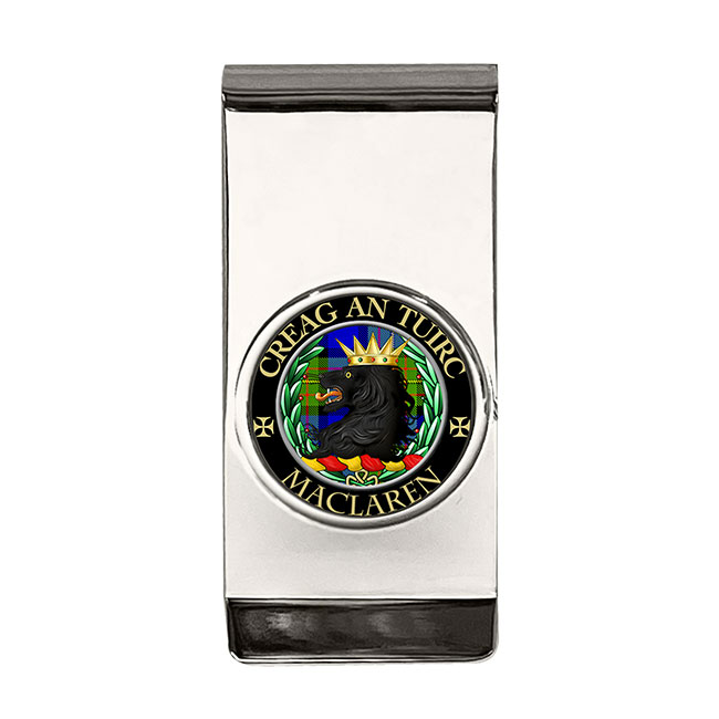 MacLaren Scottish Clan Crest Money Clip