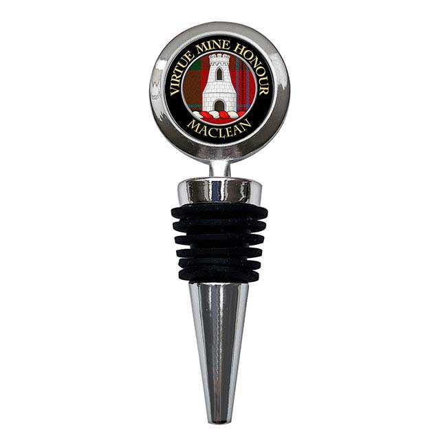 Maclean Scottish Clan Crest Bottle Stopper