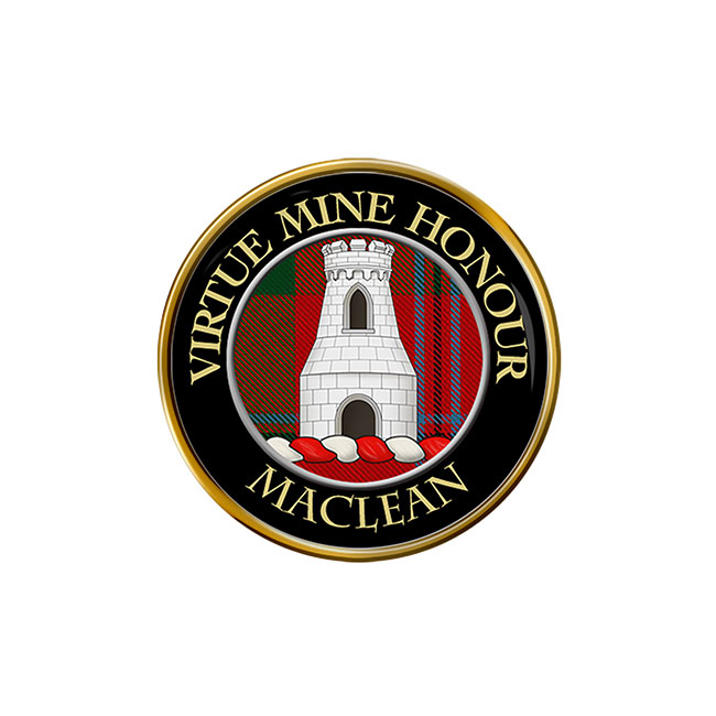 Maclean Scottish Clan Crest Pin Badge
