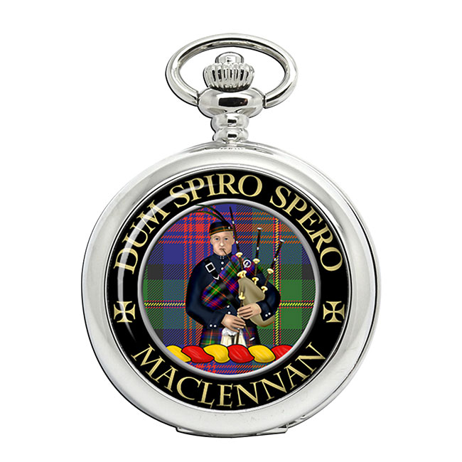 MacLennan Scottish Clan Crest Pocket Watch