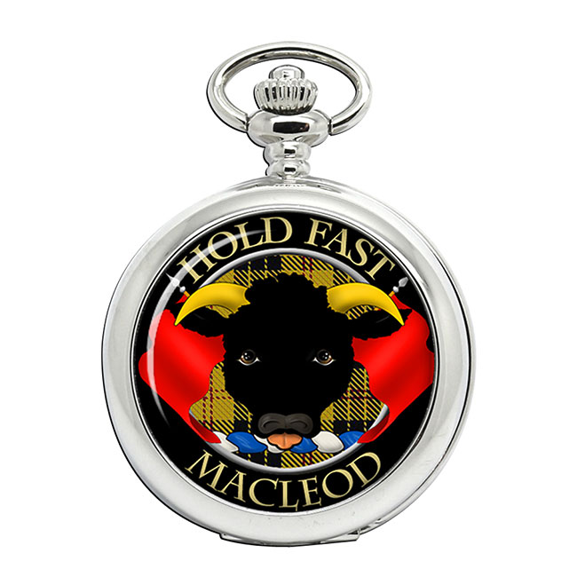 Macleod Scottish Clan Crest Pocket Watch