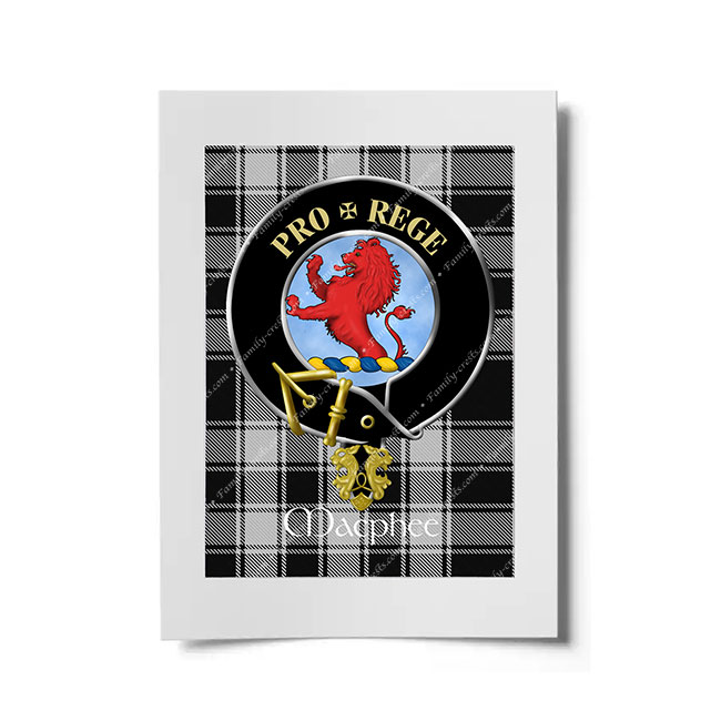 Macphee (Ancient) Scottish Clan Crest Ready to Frame Print