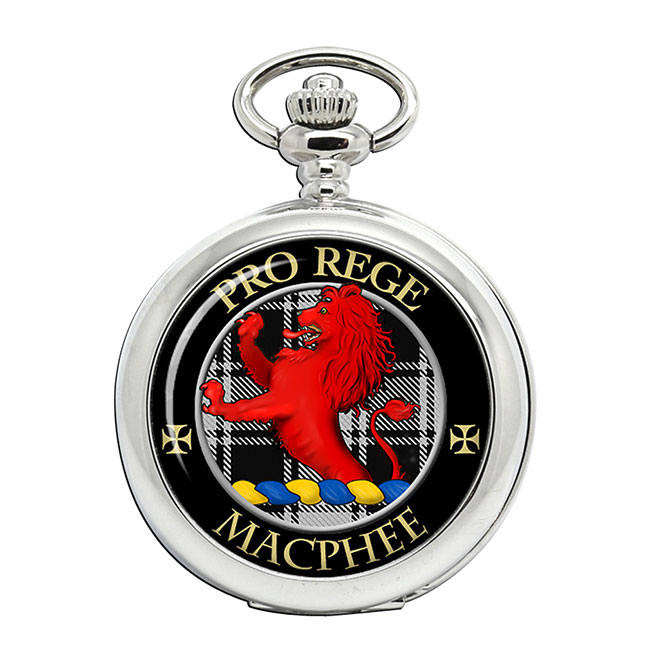 Macphee (Ancient) Scottish Clan Crest Pocket Watch