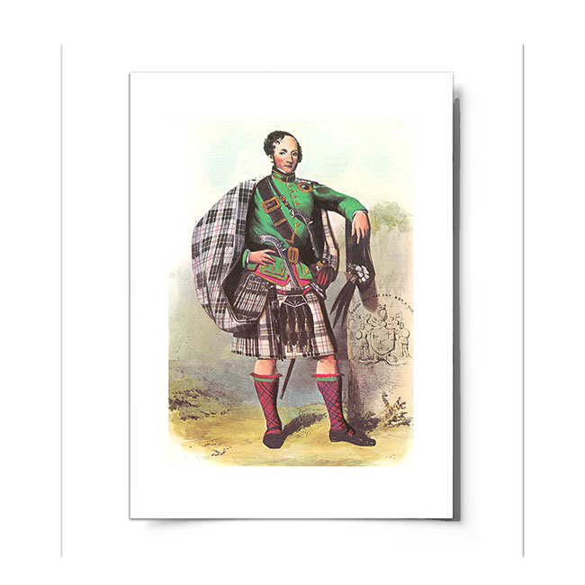 Macpherson Scottish Clansman Ready to Frame Print