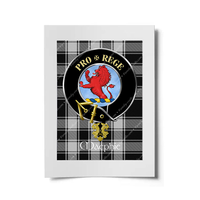 Macphie (Ancient) Scottish Clan Crest Ready to Frame Print