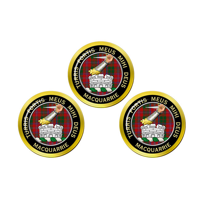 Macquarrie Scottish Clan Crest Golf Ball Markers
