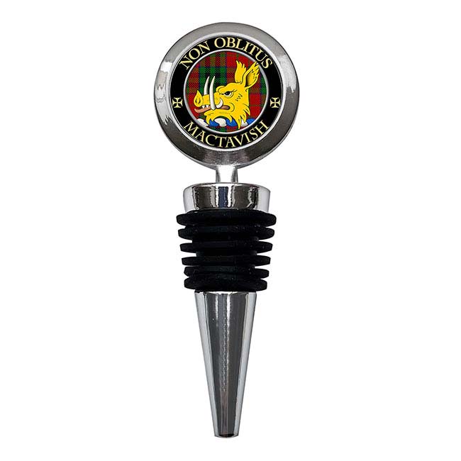 MacTavish Scottish Clan Crest Bottle Stopper