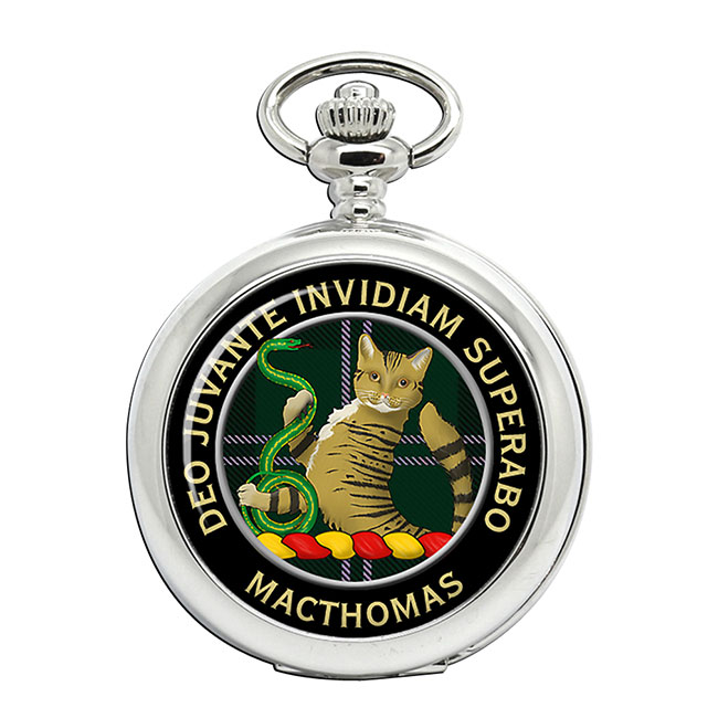 MacThomas Scottish Clan Crest Pocket Watch