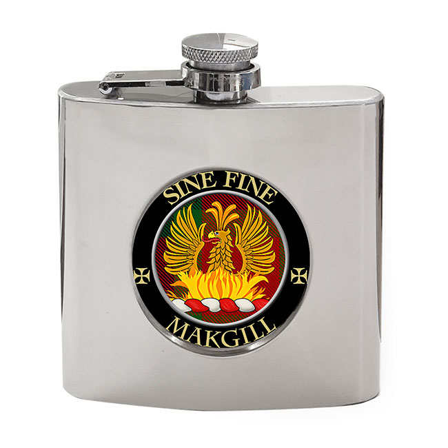 Makgill Scottish Clan Crest Hip Flask