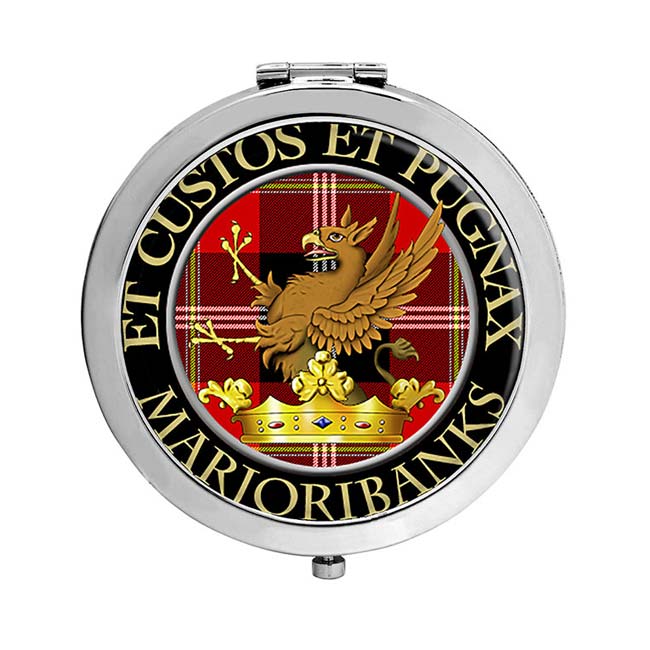 Marjoribanks Scottish Clan Crest Compact Mirror