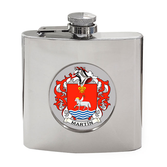 Martin (Spain) Coat of Arms Hip Flask