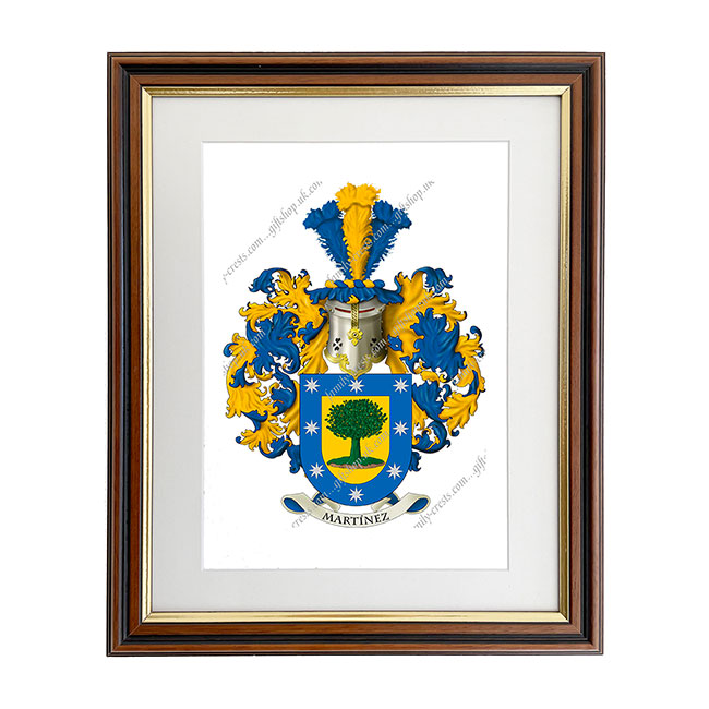 Martinez (Spain) Coat of Arms Framed Print