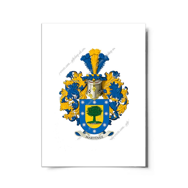 Martinez (Spain) Coat of Arms Print