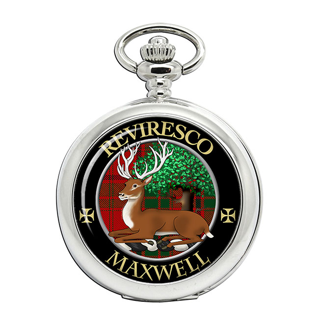 Maxwell Scottish Clan Crest Pocket Watch