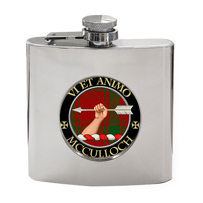 McCulloch Scottish Clan Crest Hip Flask