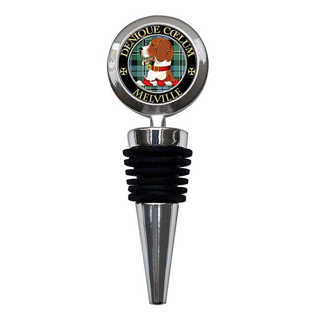 Melville Scottish Clan Crest Bottle Stopper