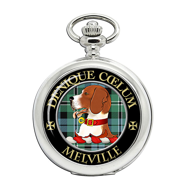 Melville Scottish Clan Crest Pocket Watch
