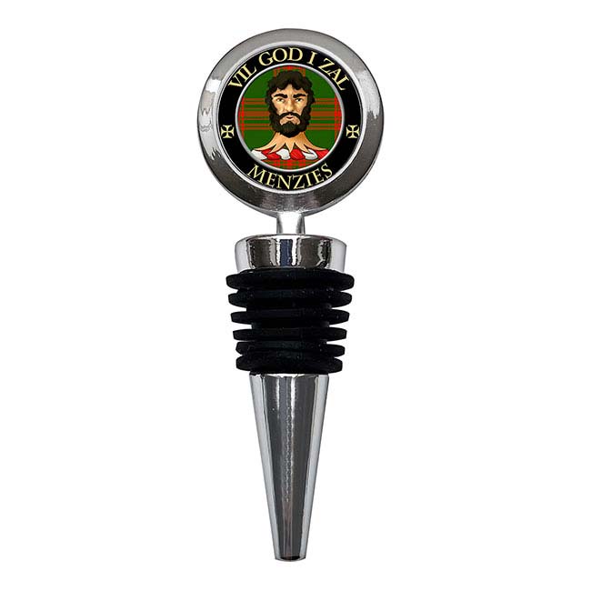 Menzies Scottish Clan Crest Bottle Stopper