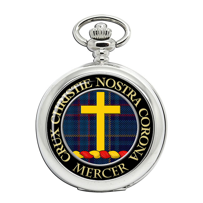 Mercer Scottish Clan Crest Pocket Watch Family Crests