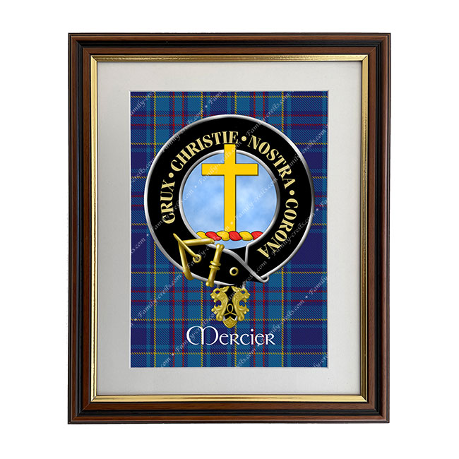 Mercier Scottish Clan Crest Framed Print