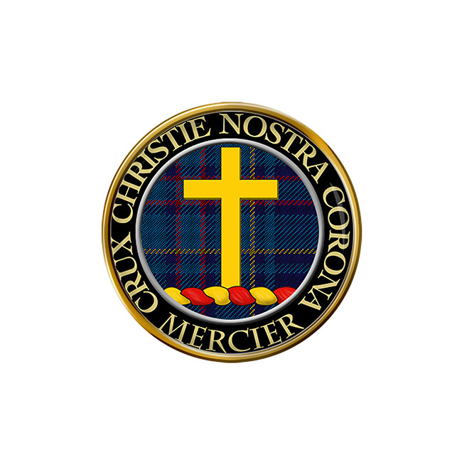 Mercier Scottish Clan Crest Pin Badge