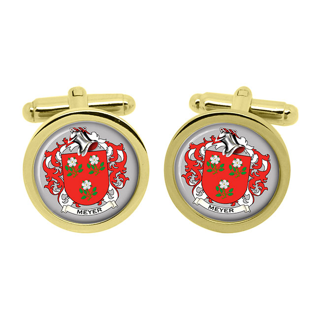 Meyer (Swiss) Coat of Arms Cufflinks Family Crests