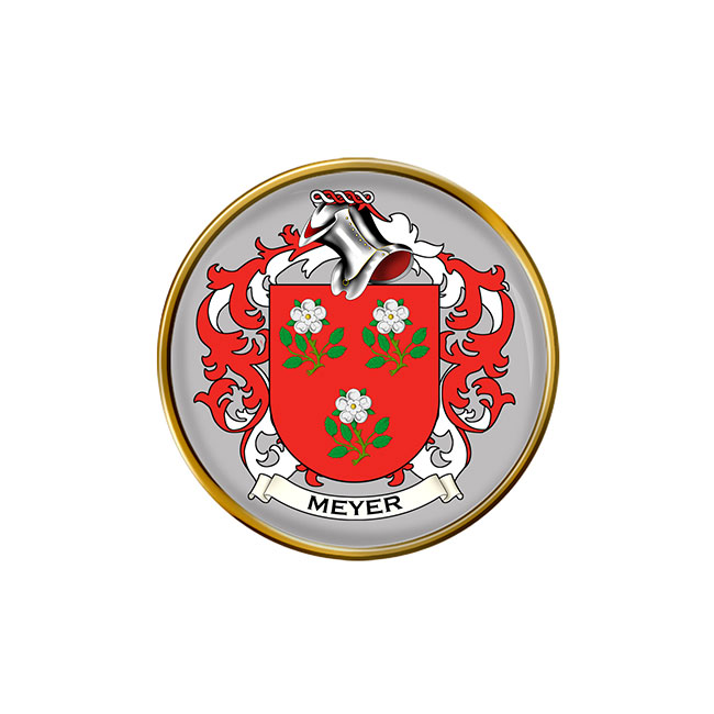 Meyer (Swiss) Coat of Arms Pin Badge