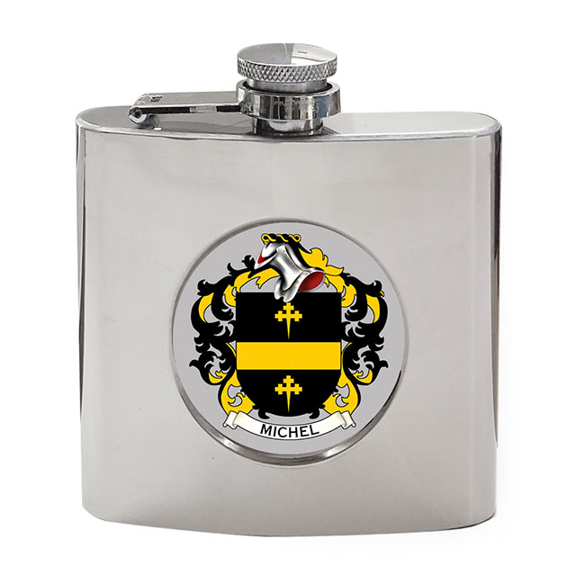 Michel (France) Coat of Arms Hip Flask