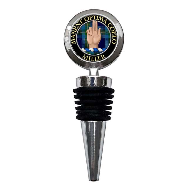 Miller Scottish Clan Crest Bottle Stopper