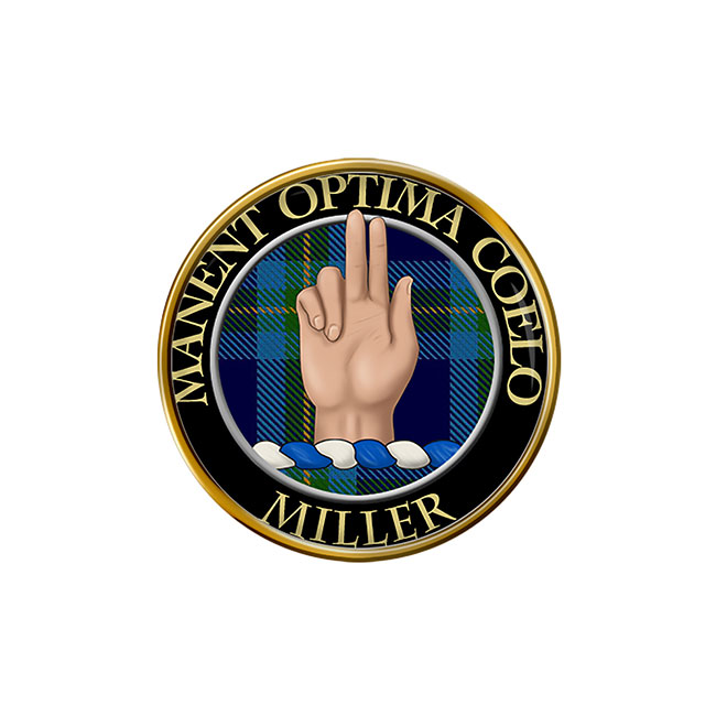 Miller Scottish Clan Crest Pin Badge