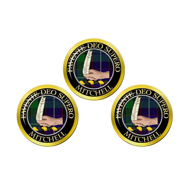 Mitchell Scottish Clan Crest Golf Ball Markers