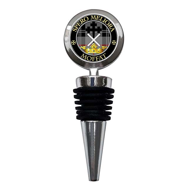 Moffat Scottish Clan Crest Bottle Stopper