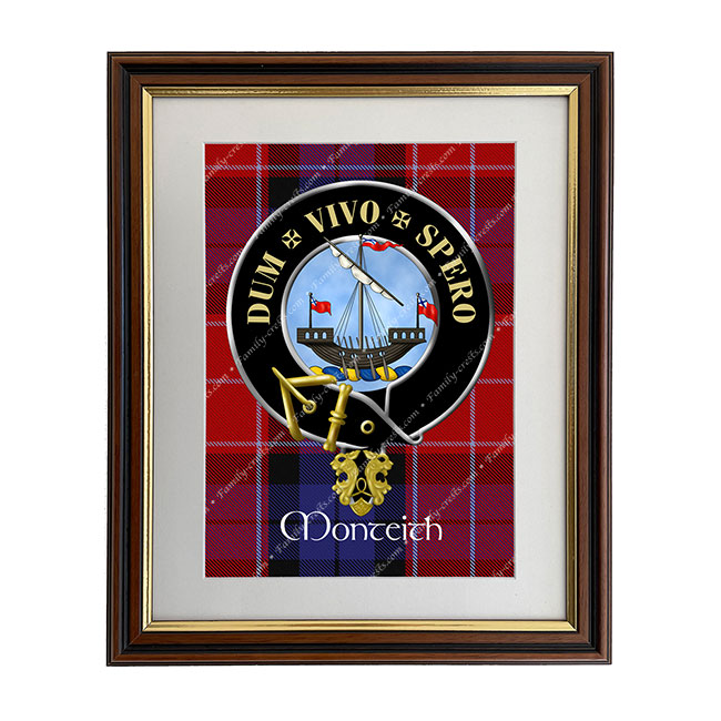 Monteith Scottish Clan Crest Framed Print