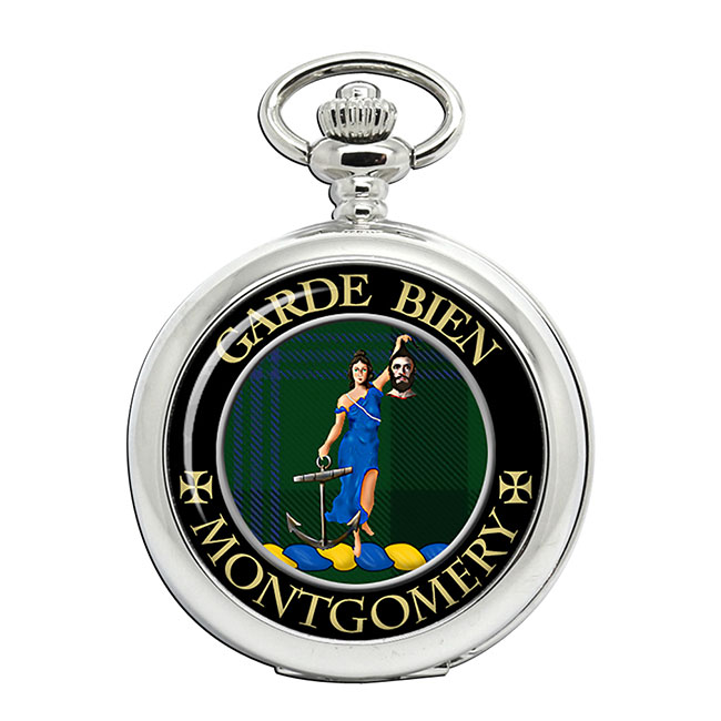 Montgomery Scottish Clan Crest Pocket Watch