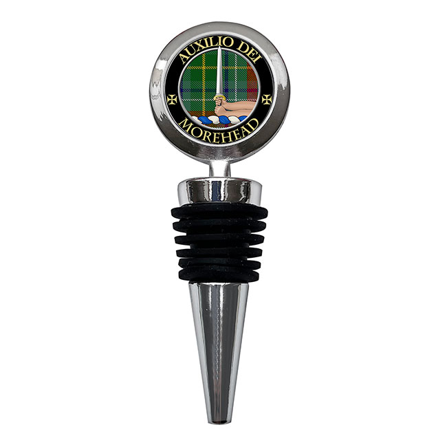 Morehead Scottish Clan Crest Bottle Stopper