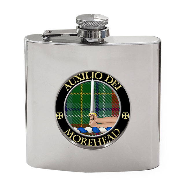 Morehead Scottish Clan Crest Hip Flask