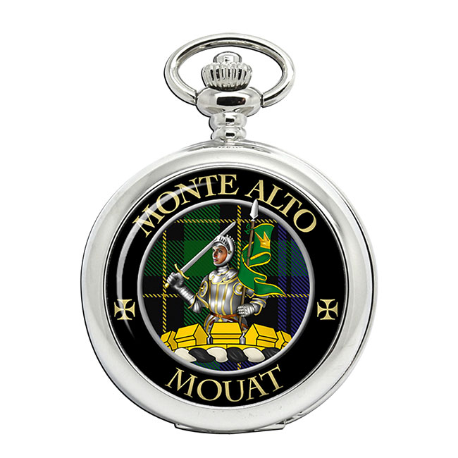 Mouat Scottish Clan Crest Pocket Watch