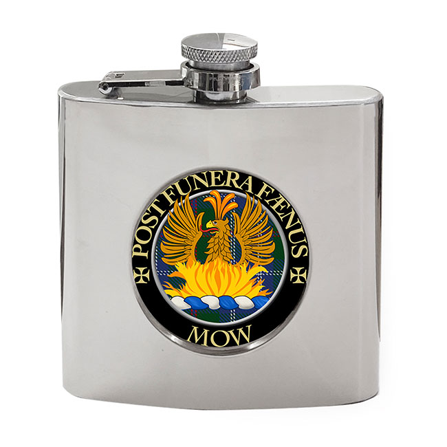 Mow Scottish Clan Crest Hip Flask