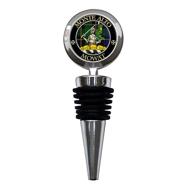 Mowat Scottish Clan Crest Bottle Stopper